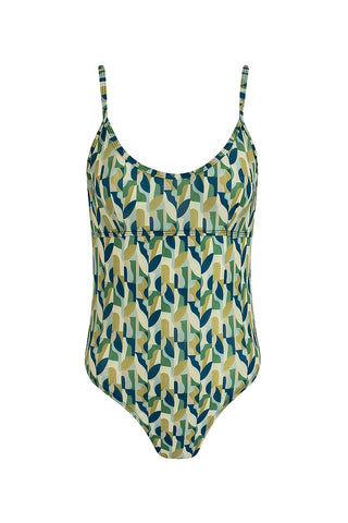 Round Neck Swimsuit - Woodland