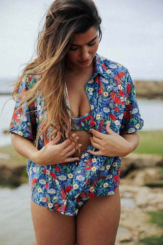 Short Sleeve Beach Shirt - Ladybird