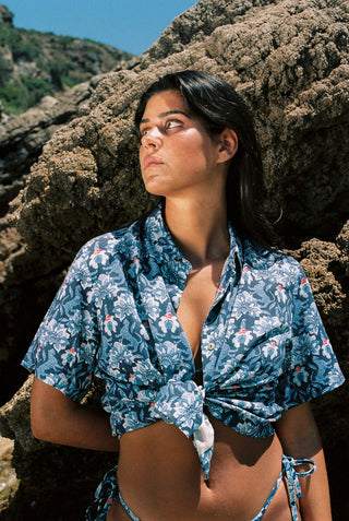 Camisa Manga Curta - Sky Leopard