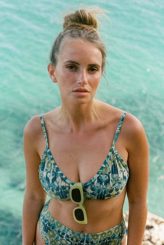 Bralette Top - Olive Mandala
