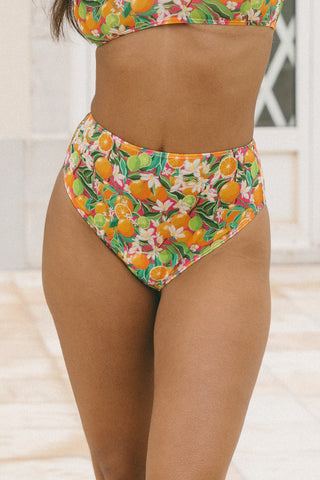 High Waisted Bottom - Fresh Citrus